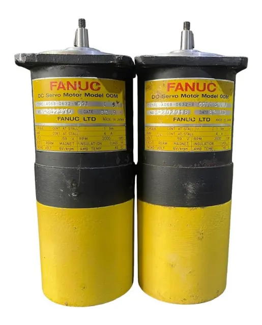 Fanuc A06B-0632-B001 DC Servo Motor Model 00M – OOM 59V, 4A, 1 Nm, 2000 RPM 103